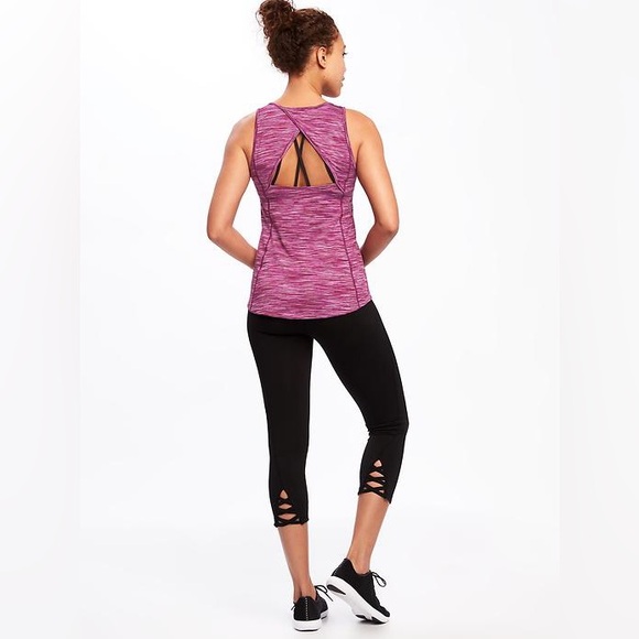 Old Navy Size Small Crossback Keyhole women’s performance athletic tank pink - Picture 11 of 11